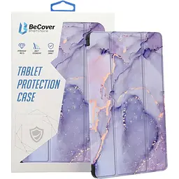 Чохол-книжка BeCover Soft Edge TPU з кріпленням для стілусу для Xiaomi Redmi Pad SE 8.7" Purple Marble (712577) - мініатюра 5