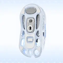 GravaStar Миша Mercury M1 Pro, magnesium alloy body, BT/WL/USB-A, RGB, Ice Blue - мініатюра 2