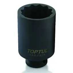 Довга головка 12-гранна ударна 1/2" 36мм Toptul hoz0009253