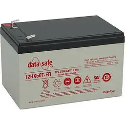 Акумулятор DataSafe AGM 13Ah 53Вт 12V 12HX50 (+/-) під клему-конектор