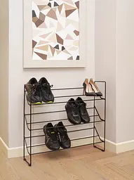 Етажерка для взуття Fabrika Home Art Neo 73х20х74 см Чорний (FK1079B) - мініатюра 5