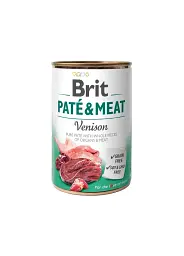Вологий корм з олениною Brit Pate & Meat Venison консерва для собак 400 г