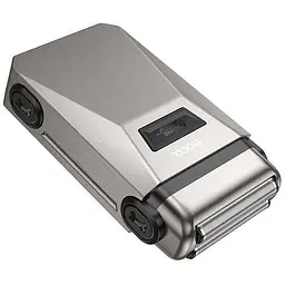 Чоловіча електробритва Hoco HP31 metal grey акумуляторна бритва для чоловіків сіра - мініатюра 3