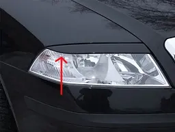 Вії фар Fly для Skoda Octavia A5 2004-2010 Чорні 2 шт