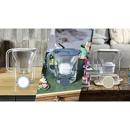 Фільтр-глечик Brita Style Essential XL Mxpro та 3 картриджа сіро-блакитний (1059312) - мініатюра 9