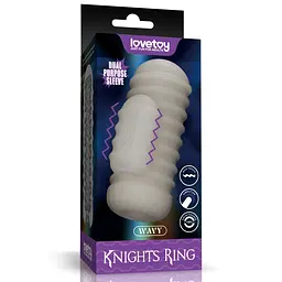 Мастурбатор Knights Ring Vibrating Dual Purpose Sleeve-Wavy