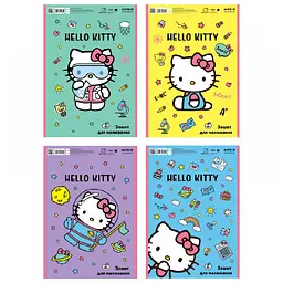 Зошит для малюв. на пруж. 30/120 A4 Hello Kitty гібр. лак+УФ лак HK23-243/Kite/(12)(96) - мініатюра 1