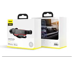 Холдер Baseus Mr Hui Gravity Car Mount Чорний - мініатюра 3