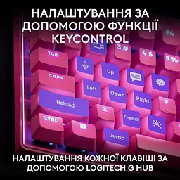 Клавіатура Logitech G PRO X TKL RAPID Gaming Magenta (L920-013253) Б/в - мініатюра 5