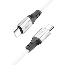 Дата кабель Hoco X86 Spear Type-C to Type-C 60W (1m) White - мініатюра 2