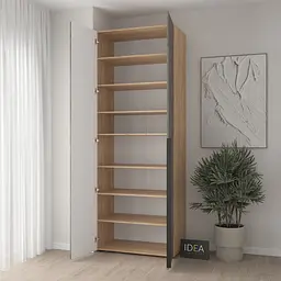Шафа для одягу з полицями С-9.1 Дуб крафт/Юпітер Idea - мініатюра 2