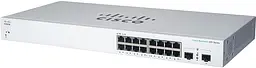 Комутатор мережевий Cisco CBS220-16T-2G-EU