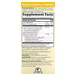 Журавлина біоактивна з пробіотиком Nature's Way CranRx Women's Care with Probiotics 60 вегетаріанських капсул - мініатюра 3