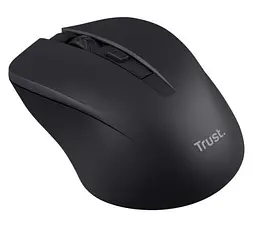 Миша бездротова Trust Mydo Silent, чорний, USB 2.4GHz, оптична, 1000/1400/1800 dpi, 4 кнопки, зниження звуку клацання миші