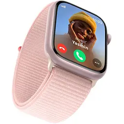 Смарт годинник Apple Watch Series 9 GPS 45mm Pink Aluminum Case w Light Pink S Loop (MR9J3) Рожевий - мініатюра 5