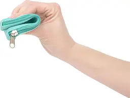 Сумка для зберігання секс-іграшок PowerBullet Silicone Storage Zippered Bag Teal - мініатюра 3