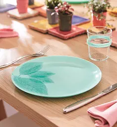 Тарілка обідня Luminarc Diwali Arpegio Turquoise, 25 см (6543044) - мініатюра 4