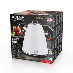 Електрочайник Adler AD 1343 White - мініатюра 9