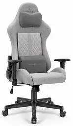 Комп'ютерне крісло Hell's Chair HC-1006 Grey-Black тканина