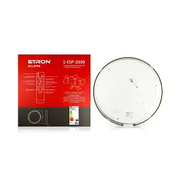 Світлодіодний світильник з пультом ETRON Smart ECLIPSE 1-ESP-2009 45W gold&white IP20 - мініатюра 2