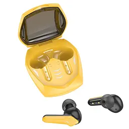 Ігрові навушники TWS Hoco EW28 Magic true wireless BT gaming headset Yellow - мініатюра 2