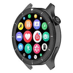 Безель металевий Sikai для смартгодинника Xiaomi Watch S3/S4 Black-white + захисне скло - мініатюра 6