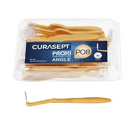 Міжзубний йоржик кутові Curasept Proxi Angle P08, ISO1 (0.8 мм, мандарин), 25 шт