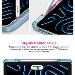 Чохол-книжка ArmorStandart Y-Type PEN для Apple iPad 10th Gen 10.9` (2022)/iPad 11 (2025) Blue (ARM77501) [133718] - мініатюра 9