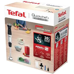 Блендер заглибний 3в1 Tefal Quickchef+ 1000 Вт чаша 800 мл чопер 500 мл турборежим сріблясто-чорний (HB67E830) - мініатюра 5
