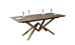 Стіл обідній Welovemebel Елегант розкладний 200/260x100x77 см дерево глянець - мініатюра 2