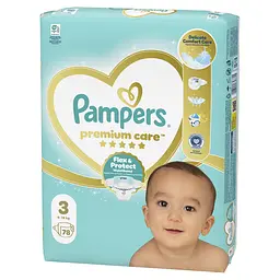 Дитячі одноразові пiдгузники Pampers Premium Care Midi розмір 3 (6-11 кг) 78 шт. - мініатюра 2