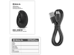 Миша REAL-EL RM-490W Black (EL123200058) - мініатюра 10