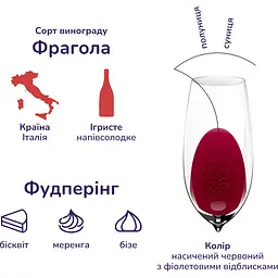 Вино ігристе Decordi Fragolino Rosso, червоне, напівсолодке, 7,5%, 0,75 л - мініатюра 5