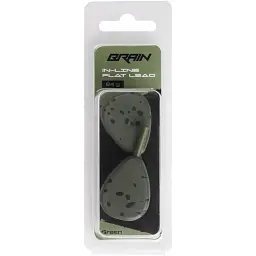 Грузило Brain In-Line Flat Lead 84g 2шт/уп Green - мініатюра 2