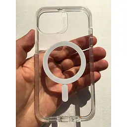 Оригінальний протиударний чохол Gear4 Crystal Palace MagSafe для iPhone 13/14/15 (6.1") Прозорий - мініатюра 3