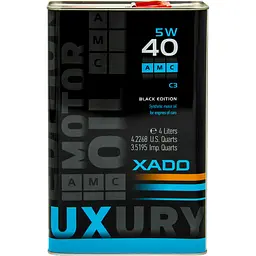 Моторна олива XADO 5W-40 C3 AMC Black Edition синтетична 4 л - мініатюра 2