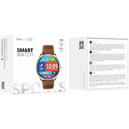 Смарт годинник Hoco Y22 AMOLED Smart sports watch Bluetooth V5.3/IP67 JL7012A6 Silver - мініатюра 2