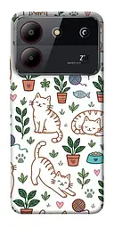 TPU чохол Demsky Cats pattern для ZTE Blade A54 4G