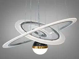 Підвісна LED-люстра з пультом та підсвічуванням 90 Вт Diasha 2327-600+400+200NEW HR - мініатюра 5