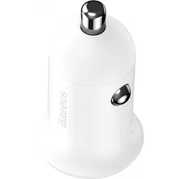 Автомобільний зарядний пристрій Baseus Grain Pro 4.8A 2USB White - мініатюра 3