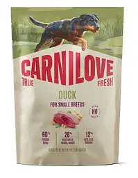 Сухий корм Carnilove True Fresh Duck Small Breed для cобак малих порід качка 1,5 кг