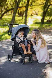 Прогулянкова коляска 4Baby Rapid XXIII Melange Light Grey - мініатюра 5