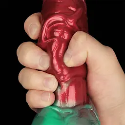 Фалоімітатор Lovetoy Dual Density 7.5’’ 19 см (червоний) - мініатюра 7
