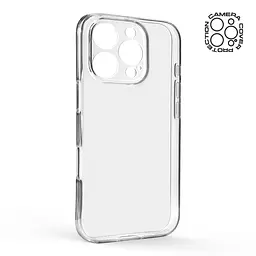 Прозрачный чехол для Apple iPhone 16 Pro с защитой камеры, тонкий, силиконовый, бесцветный, ударопрочный, противоударный бампер с закрытой камерой, ArmorStandart (ARM78489) - мініатюра 2