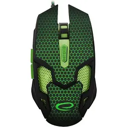 Миша Esperanza MX207 Cobra USB black green (EGM207G)