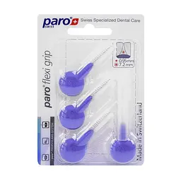 Міжзубні щітки Paro flexi grip великі, Ø 7.2 мм, фіолетові, 4 шт