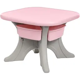 Дитячий столик з двома стільцями Bambi NEW TABLE-8 сіро-рожевий - мініатюра 3