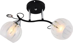 Люстра декоративна V XA1259B/2 Black+Chrome на 2 плафони