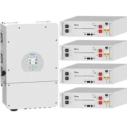 Система зберігання енергії Deye SUN-12K-SG02LP1-EU-AM3 12kW + 4 АКБ SE-G5.1 Pro-B 20.48 kWh (51.2V/100Ah/5120Wh) [159445]