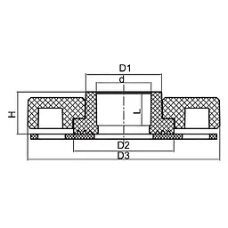 Фланцевий комплект Koer K0289.Pro - 75 PPR (фланець + бурт) KP3249 - мініатюра 8